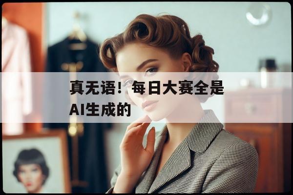 真无语！每日大赛全是AI生成的