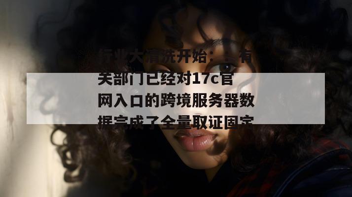 行业大清洗开始::有关部门已经对17c官网入口的跨境服务器数据完成了全量取证固定。